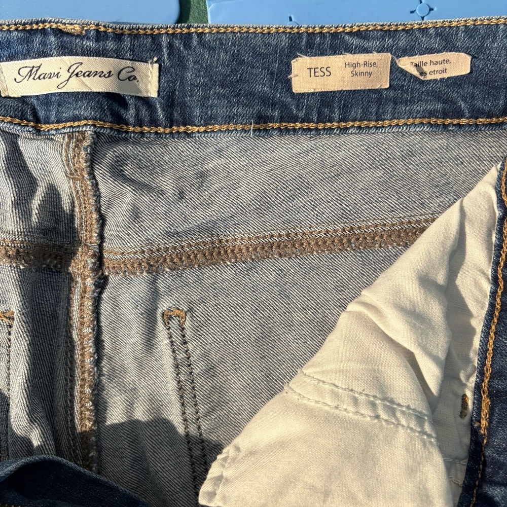 Mavi Tess Faux Pearl High Rise Super Skinny Jeans 31 - Picture 8 of 10
